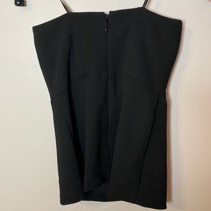 New BCBG Talla-O Strapless Black Top